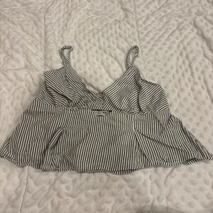 striped american eagle top